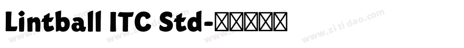 Lintball ITC Std字体转换